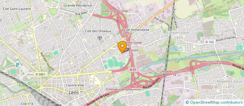 localisation de l'entreprise MADAME LAURIE MANNA  LENS