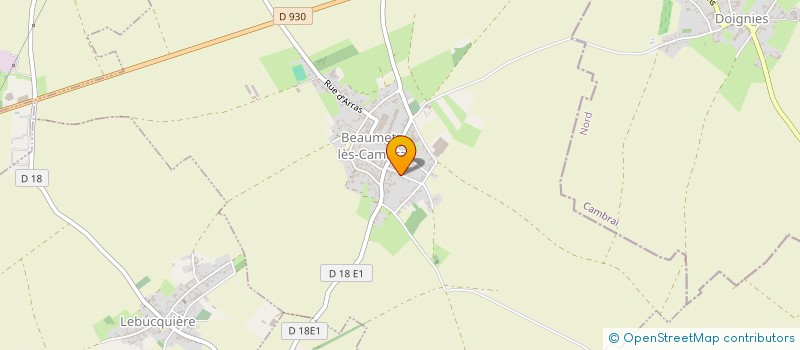 localisation de l'entreprise MADAME LAURIE MARFIL  BEAUMETZ-LES-CAMBRAI