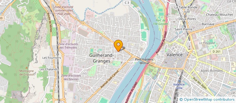 localisation de l'entreprise MADAME LAURIE MARLOT  GUILHERAND-GRANGES