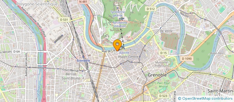 localisation de l'entreprise MADAME LAURIE MARTINEZ  GRENOBLE