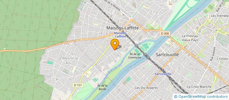 localisation de l'entreprise MADAME LAURIE MARTINEZ  MAISONS-LAFFITTE
