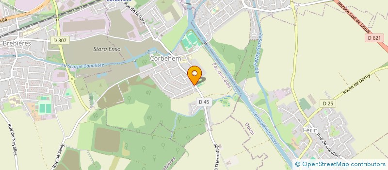 localisation de l'entreprise MADAME LAURIE MENARD  CORBEHEM