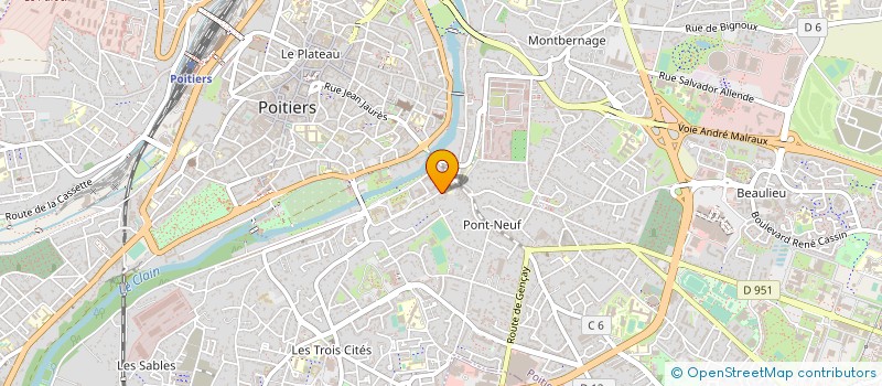 localisation de l'entreprise MADAME LAURIE MESLIER à POITIERS