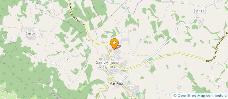 localisation de l'entreprise MADAME LAURIE PEGORIER  SAINT-AMANS-DES-COTS