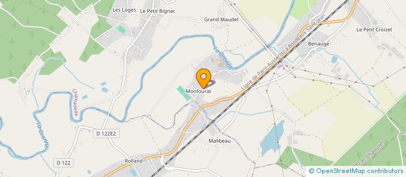 localisation de l'entreprise MADAME LAURIE PIVETTA  LES EGLISOTTES ET CHALAURES