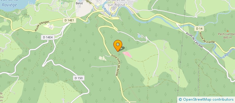 localisation de l'entreprise MADAME LAURIE POUX  LA SALVETAT-SUR-AGOUT