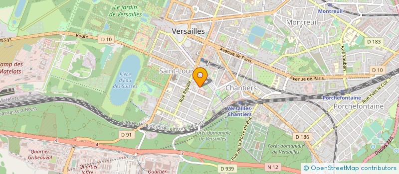 localisation de l'entreprise MADAME LAURIE PROCES à VERSAILLES