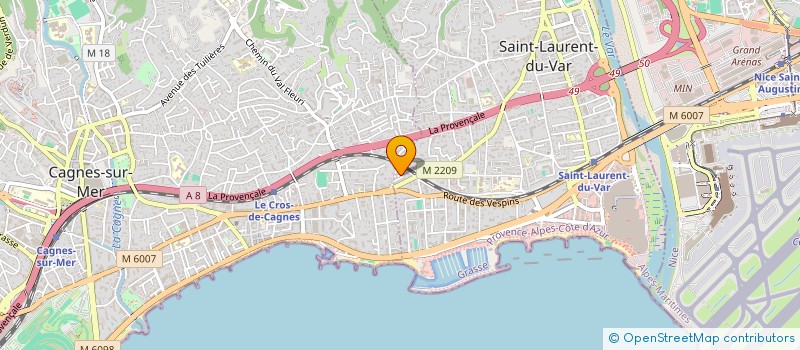 localisation de l'entreprise MADAME LAURIE RAFFIN  SAINT-LAURENT-DU-VAR