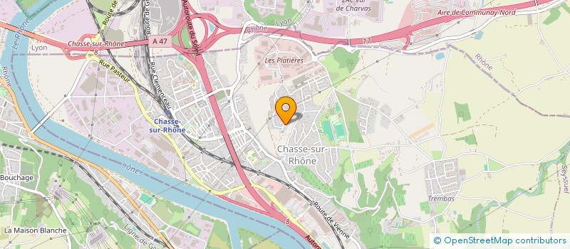 localisation de l'entreprise MADAME LAURIE RAOUL  CHASSE-SUR-RHONE