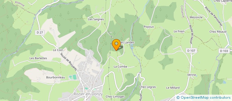 localisation de l'entreprise MADAME LAURIE RAVEL  ROZIER-EN-DONZY