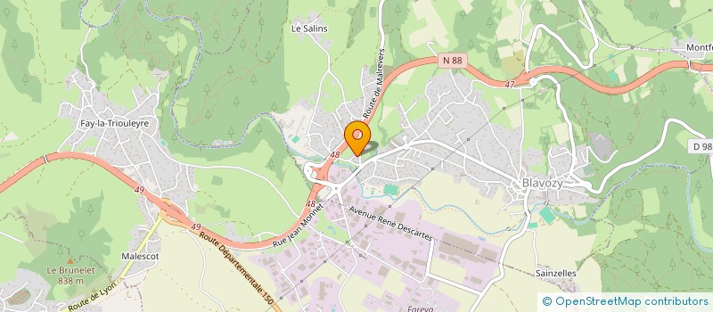 localisation de l'entreprise MADAME LAURIE ROUGIER  BLAVOZY