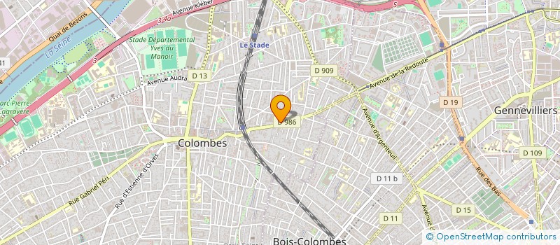 localisation de l'entreprise MADAME LAURIE STEVENARD-LEHERICY à COLOMBES