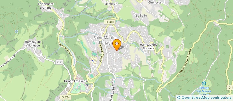 localisation de l'entreprise MADAME LAURIE TISSIER-VERSE  SAINT-MARTIN-D'URIAGE