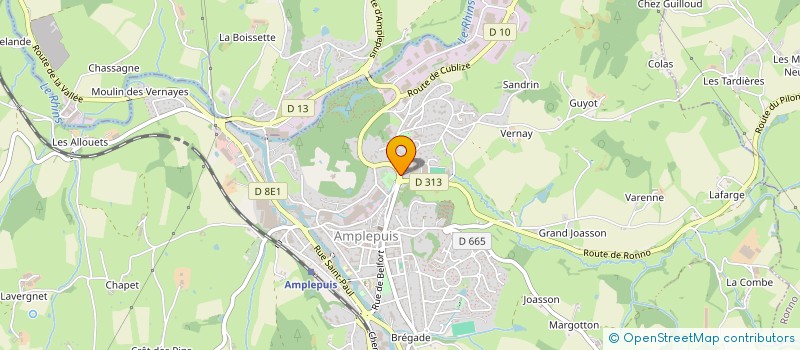 localisation de l'entreprise MADAME LAURIE VERBRUGGHE  AMPLEPUIS