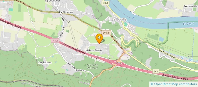 localisation de l'entreprise MADAME LAURIE VILLENEUVE  SAINT-OUEN-DE-THOUBERVILLE