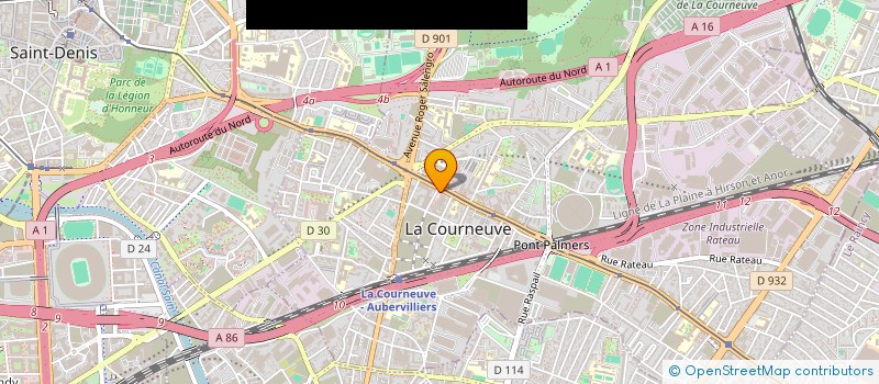 localisation de l'entreprise MADAME LAURIE VOINSON à LA COURNEUVE