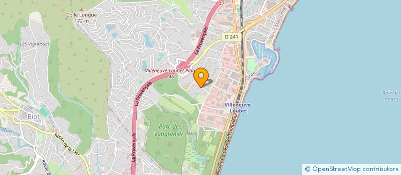 localisation de l'entreprise MADAME LAURIE VUILLEMIN  VILLENEUVE-LOUBET