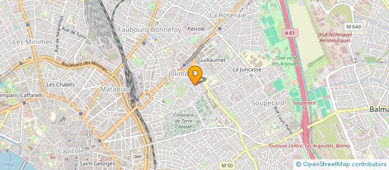 localisation de l'entreprise MADAME LAURIEAT EBAMBI  TOULOUSE