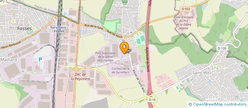 localisation de l'entreprise MADAME LAURINE AKIMENKO  SURVILLIERS