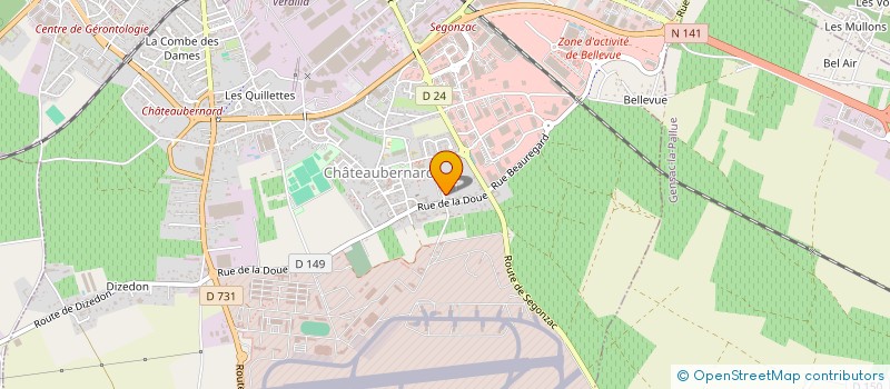 localisation de l'entreprise MADAME LAURINE AVINIO  CHATEAUBERNARD