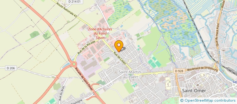 localisation de l'entreprise MADAME LAURINE BAZIN  SAINT-MARTIN-LEZ-TATINGHEM