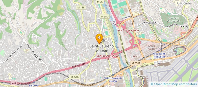 localisation de l'entreprise MADAME LAURINE BOUREL à SAINT-LAURENT-DU-VAR