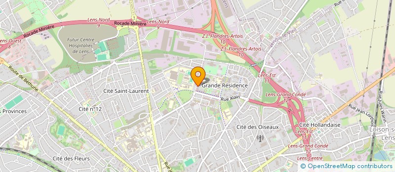 localisation de l'entreprise MADAME LAURINE BRAHIMI  LENS