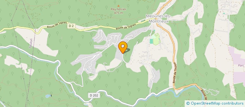 localisation de l'entreprise MADAME LAURINE BREL  MEOUNES-LES-MONTRIEUX