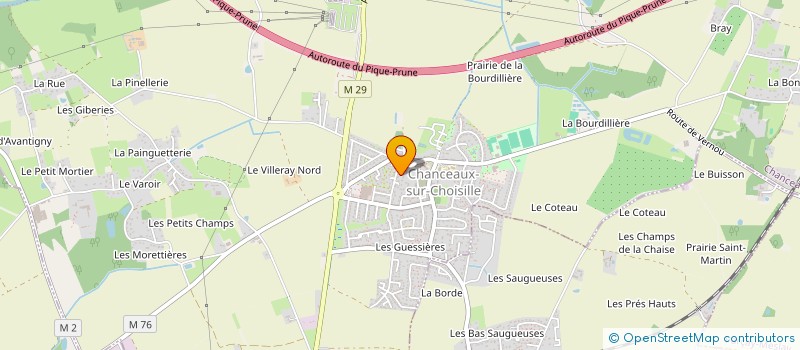 localisation de l'entreprise MADAME LAURINE BRETON  CHANCEAUX-SUR-CHOISILLE