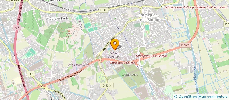 localisation de l'entreprise MADAME LAURINE BURLET  ENTRAIGUES-SUR-LA-SORGUE