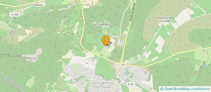 localisation de l'entreprise MADAME LAURINE CATALA  SAINT-MATHIEU-DE-TREVIERS