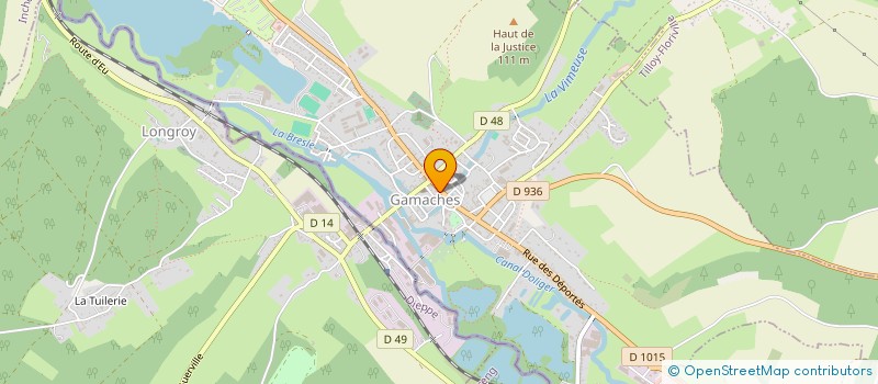 localisation de l'entreprise MADAME LAURINE CHAFFIN  GAMACHES