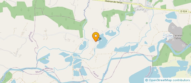 localisation de l'entreprise MADAME LAURINE CHAPPAZ  CAUNA