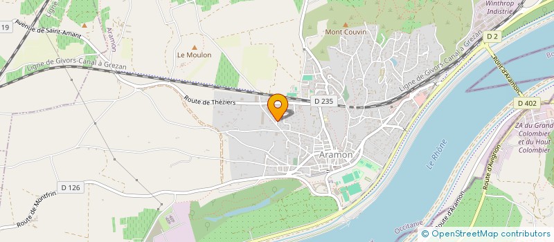 localisation de l'entreprise MADAME LAURINE CHARDON  ARAMON