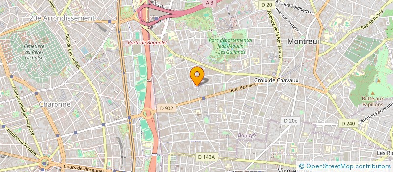 localisation de l'entreprise MADAME LAURINE CORDONNIER à BAGNOLET