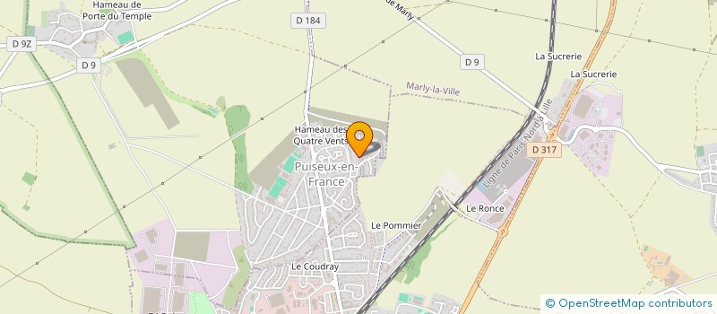 localisation de l'entreprise MADAME LAURINE CORNEVILLE  PUISEUX-EN-FRANCE