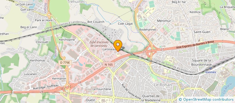 localisation de l'entreprise MADAME LAURINE CREFF à VANNES