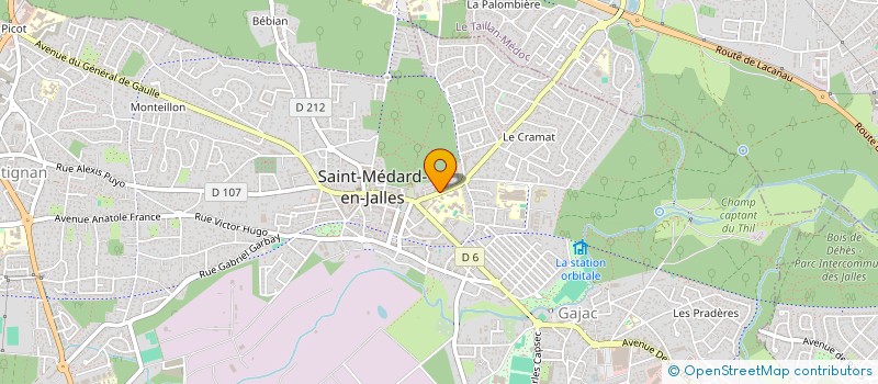 localisation de l'entreprise MADAME LAURINE DAVID  SAINT-AUBIN-DE-MEDOC