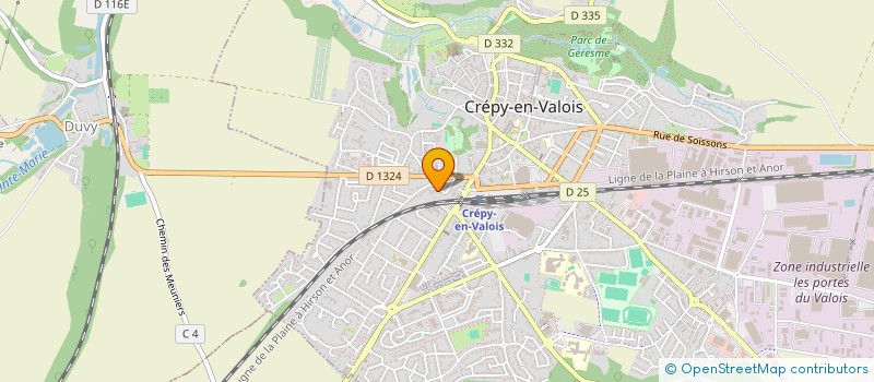 localisation de l'entreprise MADAME LAURINE DECUYPERE  CREPY-EN-VALOIS