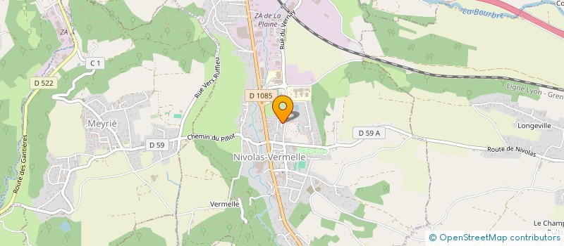 localisation de l'entreprise MADAME LAURINE DI CARLO  NIVOLAS-VERMELLE