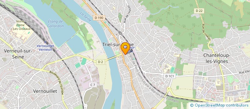 localisation de l'entreprise MADAME LAURINE DUCHEMIN  TRIEL-SUR-SEINE