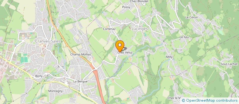 localisation de l'entreprise MADAME LAURINE DUVAL  LUCINGES