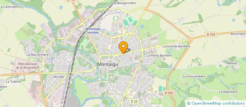 localisation de l'entreprise MADAME LAURINE GABORIEAU à MONTAIGU-VENDEE