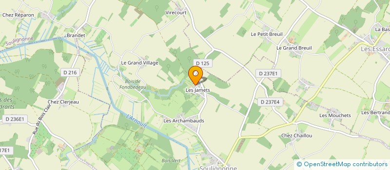 localisation de l'entreprise MADAME LAURINE GAILLARD  SOULIGNONNE