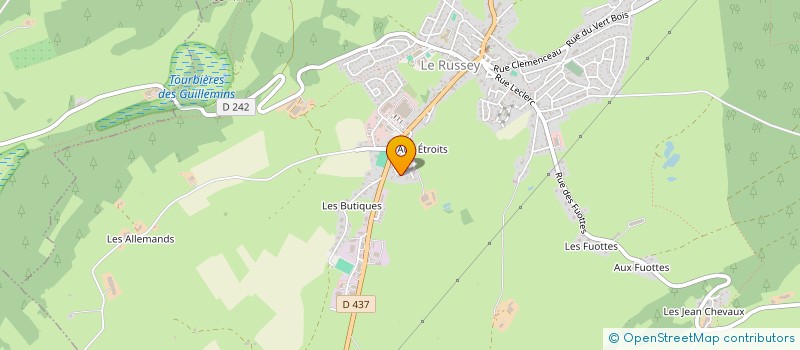 localisation de l'entreprise MADAME LAURINE GAUTHIER  LE RUSSEY