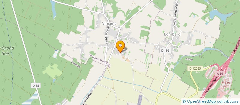 localisation de l'entreprise MADAME LAURINE GEOFFROY  VINCENT-FROIDEVILLE