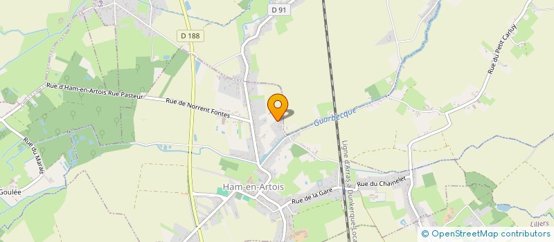 localisation de l'entreprise MADAME LAURINE GERARD  HAM-EN-ARTOIS