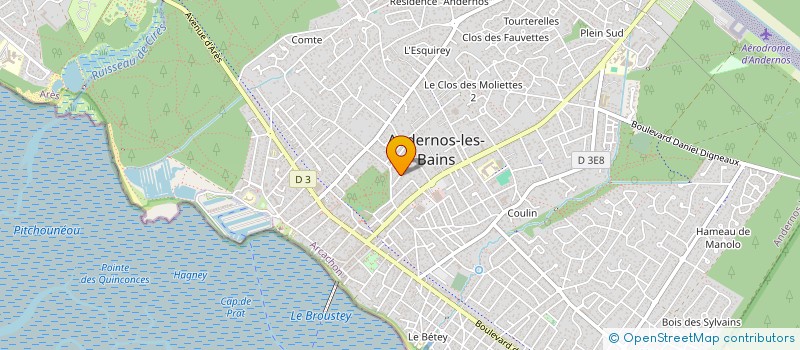 localisation de l'entreprise MADAME LAURINE HENNEBIQUE à ANDERNOS-LES-BAINS