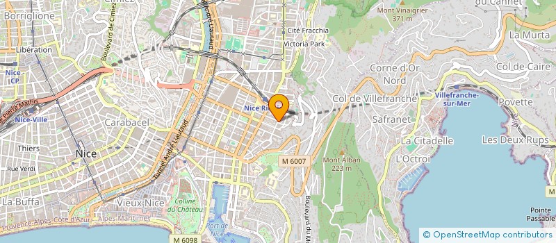 localisation de l'entreprise MADAME LAURINE HUBERT  NICE