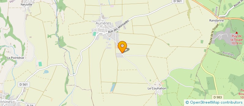 localisation de l'entreprise MADAME LAURINE JEDOR à AURIERES